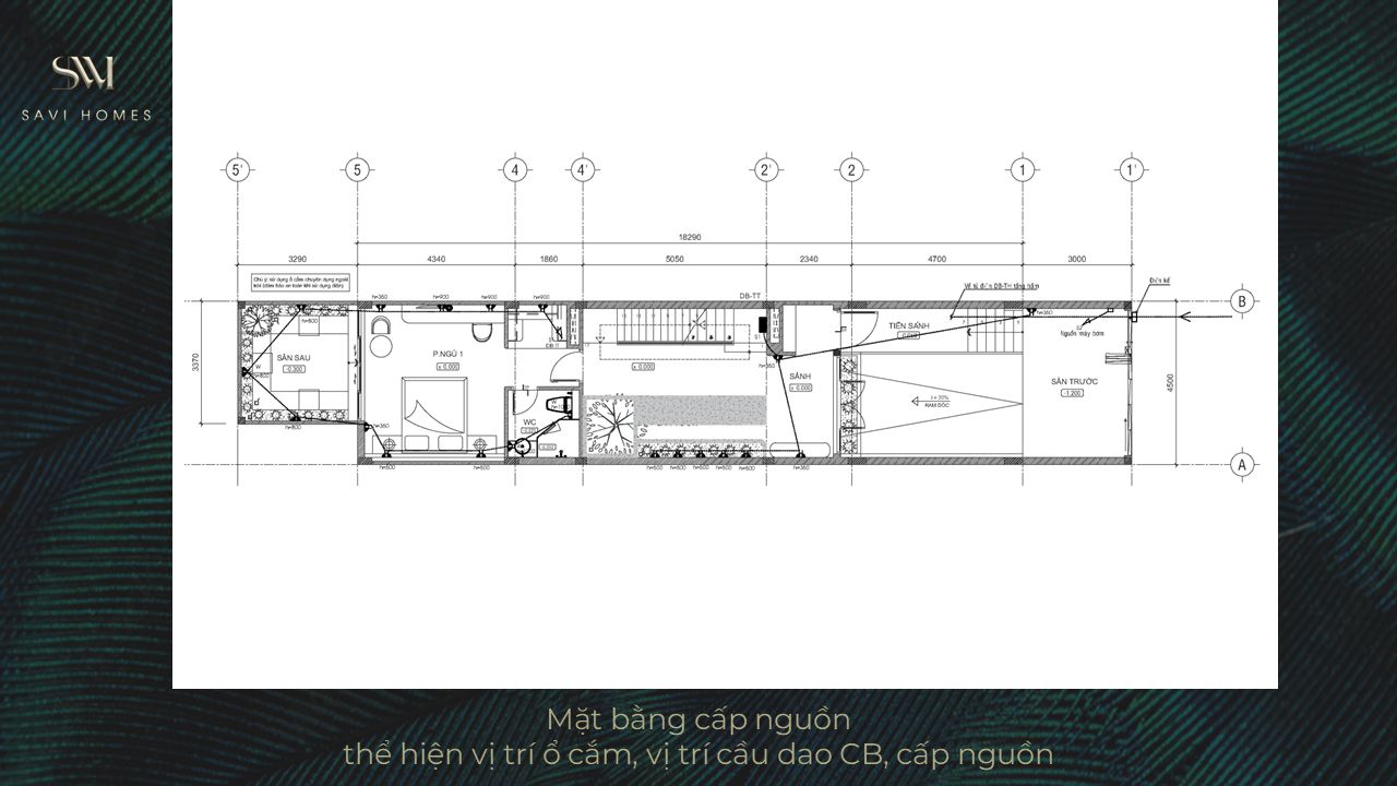 HỒ SƠ THIẾT KẾ KIẾN TRÚC HOÀN CHỈNH THEO TỪNG GIAI ĐOẠN 36 Mặt bằng cấp nguồn
