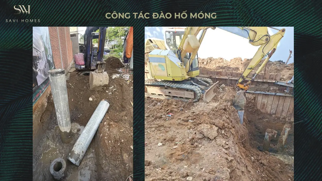 QUY TRÌNH THIẾT KẾ KIẾN TRÚC & THI CÔNG XÂY DỰNG 18 Công tác đào hố móng