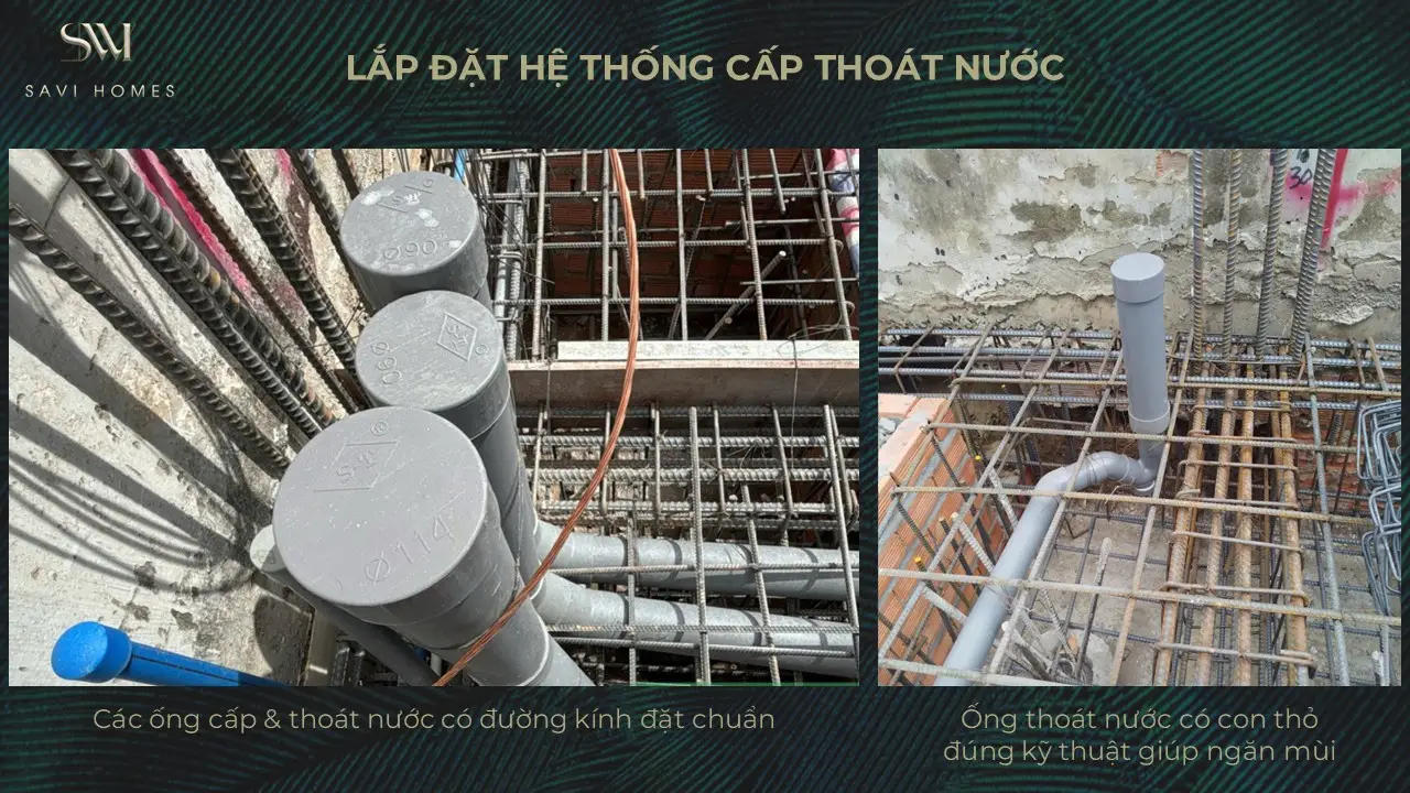 QUY TRÌNH THIẾT KẾ KIẾN TRÚC & THI CÔNG XÂY DỰNG 21 Lắp đặt hệ thống cấp nước