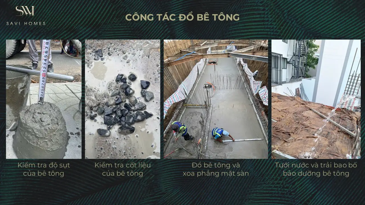 QUY TRÌNH THIẾT KẾ KIẾN TRÚC & THI CÔNG XÂY DỰNG 25 Công tác đổ bê tông