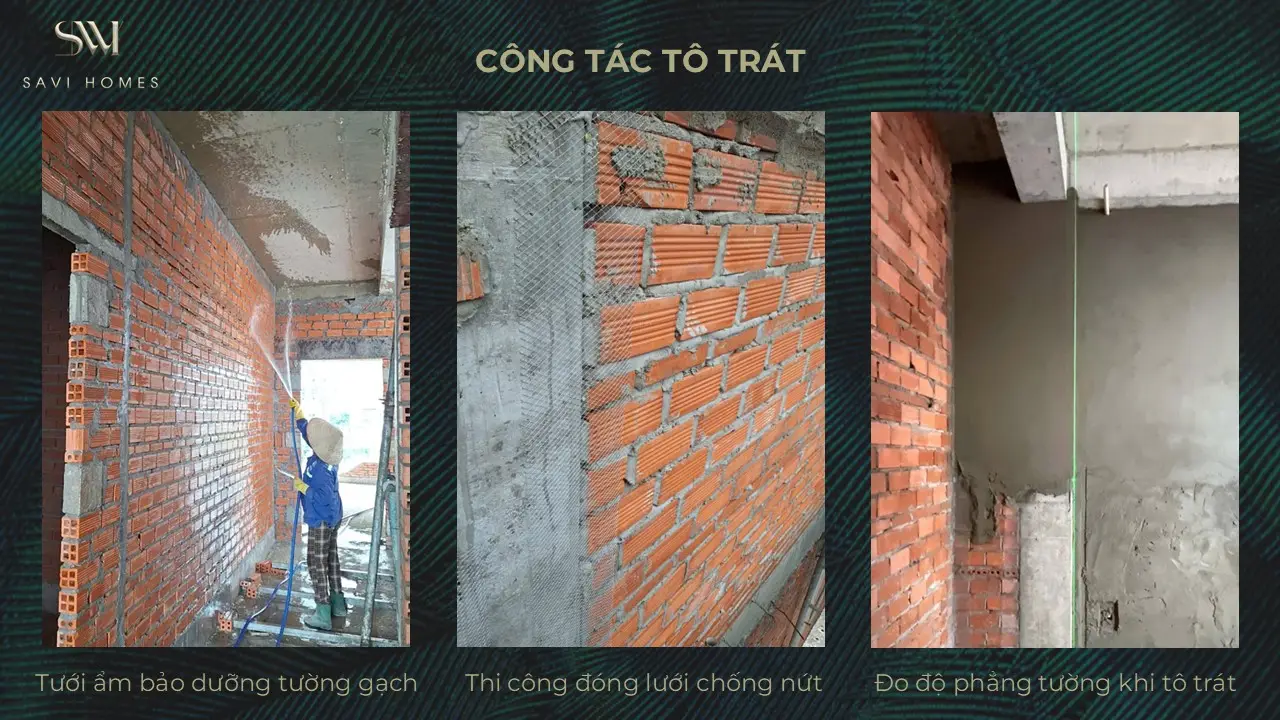 QUY TRÌNH THIẾT KẾ KIẾN TRÚC & THI CÔNG XÂY DỰNG 28 Công tác tô trát