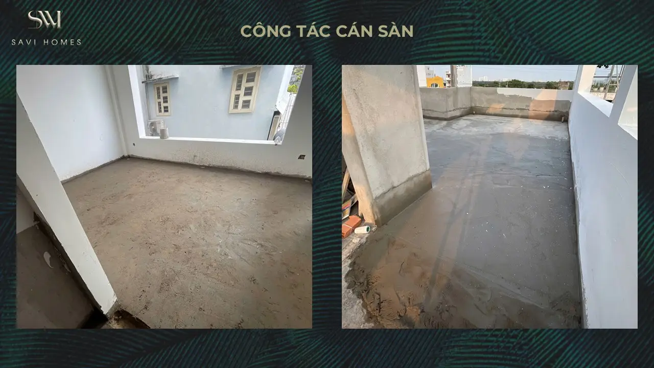 QUY TRÌNH THIẾT KẾ KIẾN TRÚC & THI CÔNG XÂY DỰNG 29 Công tác cán sàn - láng