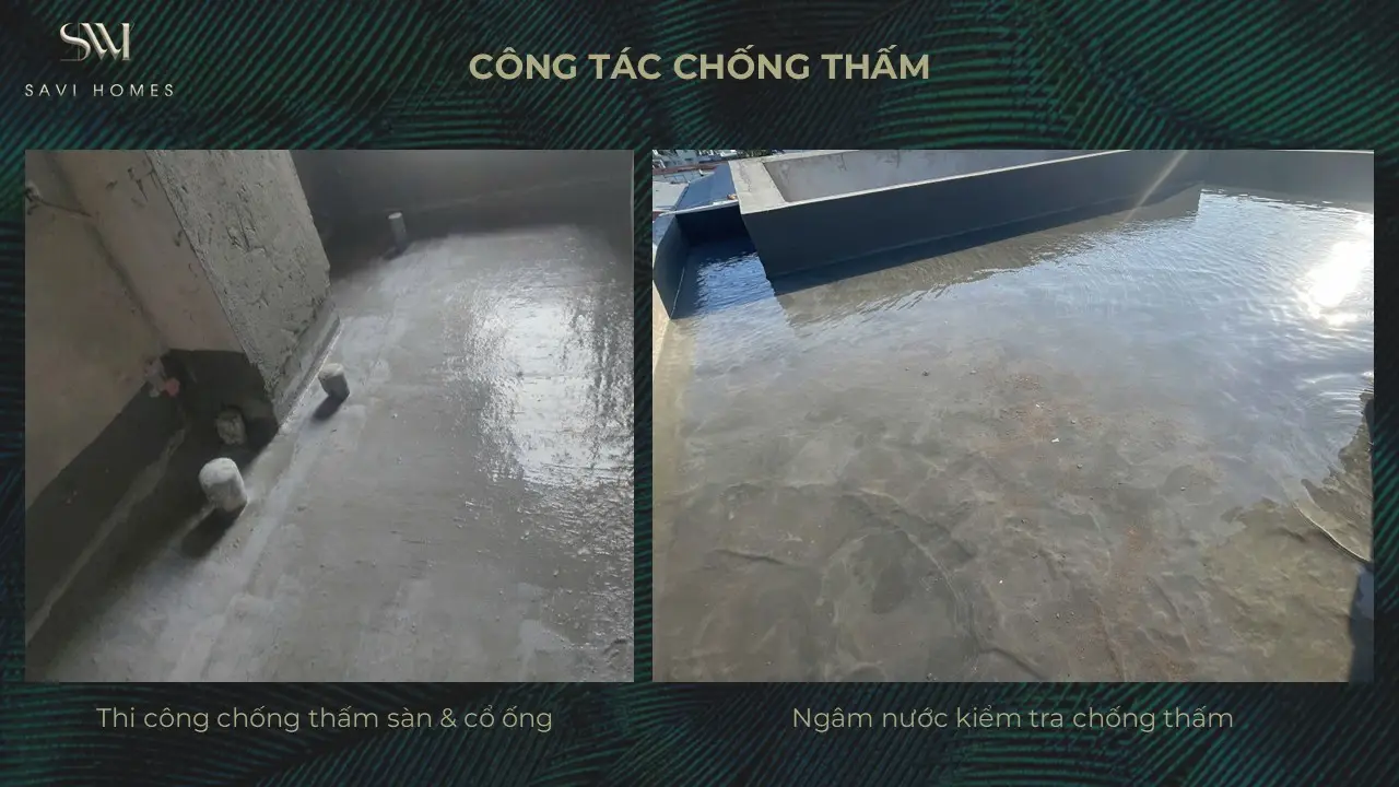 QUY TRÌNH THIẾT KẾ KIẾN TRÚC & THI CÔNG XÂY DỰNG 31 Công tác chống thấm
