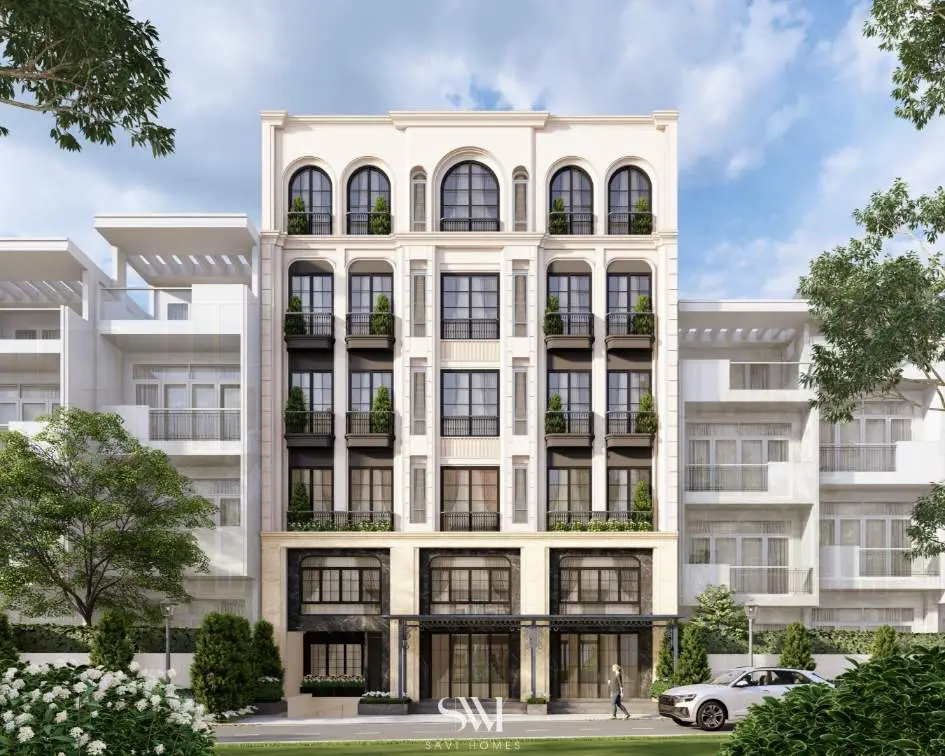 DZ TOWER – PHÚ NHUẬN, TPHCM 1 Mặt đứng chính với vẻ đẹp sang trọng kinh điển vượt thời gian