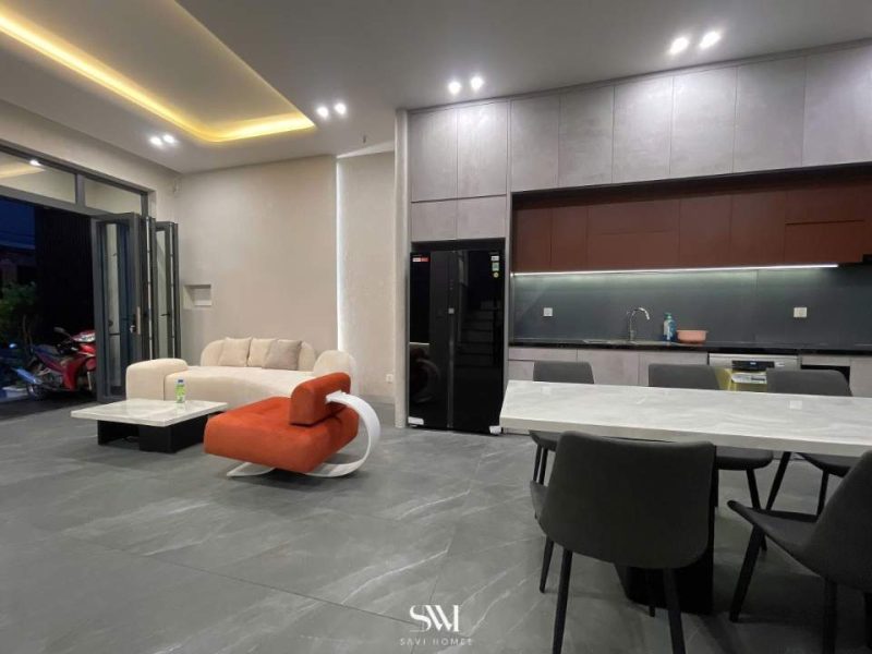 Hoàn thiện nội thất phòng khách và bếp - ăn